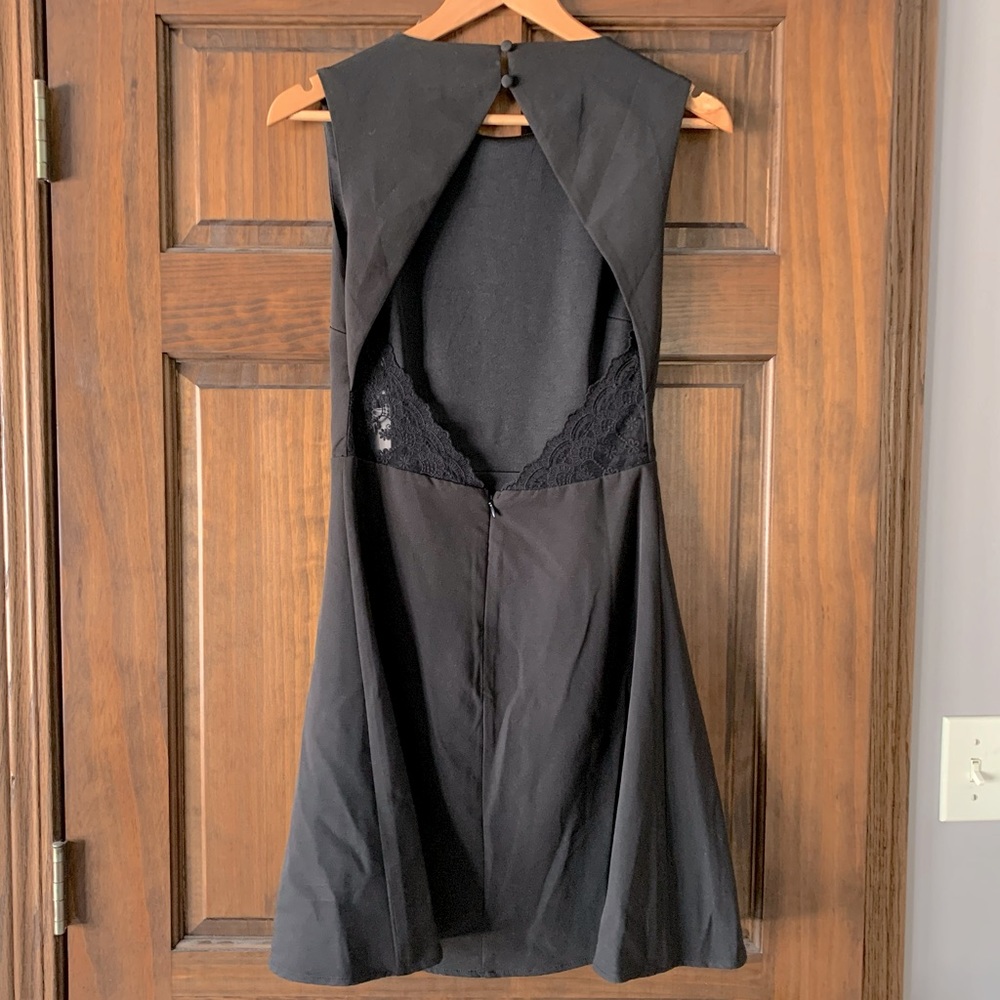 Lulu’s Backless Flare Skater Dress